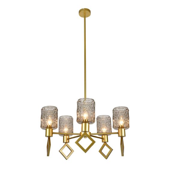 Подвесная люстра Indigo Preda V13025/5R Gold V000469