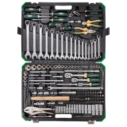 Набор инструментов 180+2пр. 1/4'', 3/8'', 1/2''(6гр.,12гр.) RockFORCE RF-41802+2