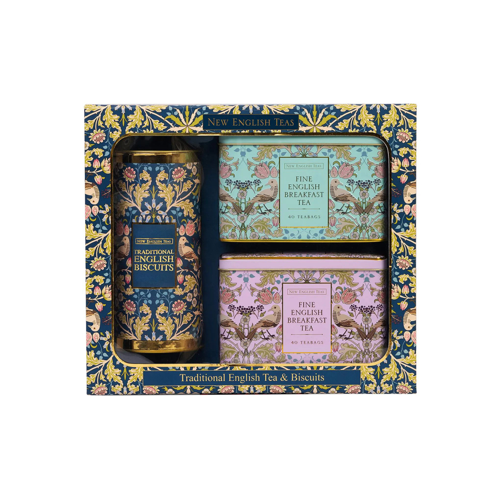 New English Teas Набор чая в пакетиках Song Thrush Classic Tea Tin Set, 3шт