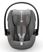 Коляска 3 в 1 Cybex Priam IV Rosegold и автокресло Cloud G i-Size Lava Grey Leaf Green