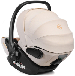 Детская коляска Peppy Monaco 3 в 1 с автокреслом Verona Beige Beige (бежевый), рама беж, шлифованный алюминий