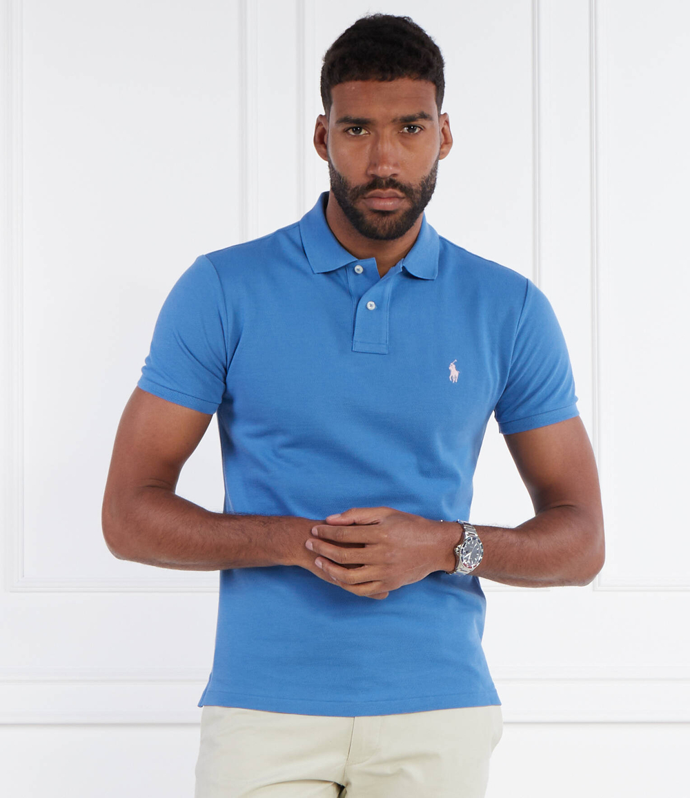 Поло Basic Mesh POLO RALPH LAUREN - голубой(710536856)