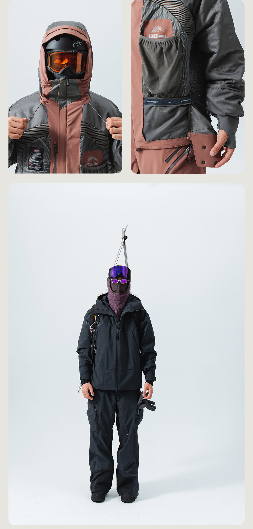 Куртка Nothomme Blue Professional Snowboard Jacket with RECCO®