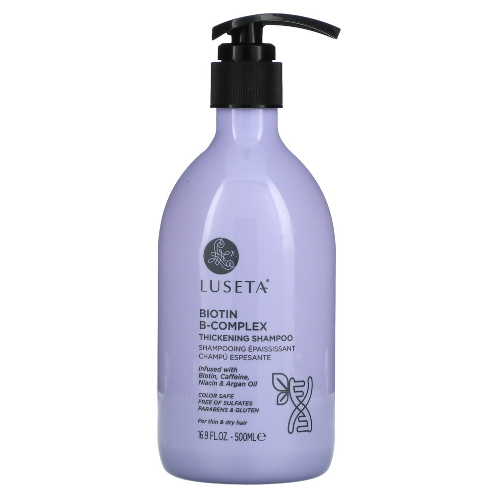 Luseta Beauty, Шампунь для утолщения с комплексом биотина B, для тонких и сухих волос, 500 мл (16,9 жидк. унц.)