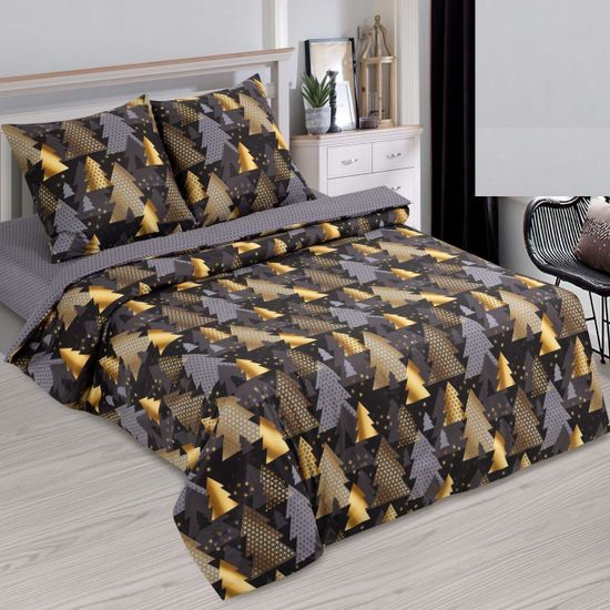 Двуспальный с европростынёй комплект постельного белья Тайлер DE LUXE поплин наволочки 70x70 см