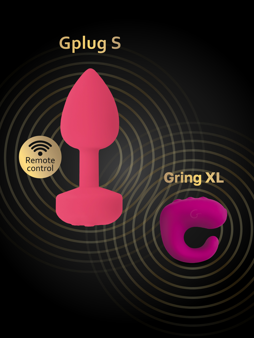 Gvibe Gring XL - 2 в 1 Вибрирующее кольцо и пульт управления