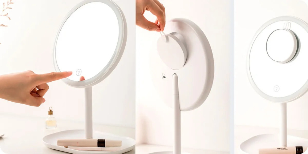 Зеркало косметическое с LED подсветкой сенсорное Xiaomi Jordan Judy NV529