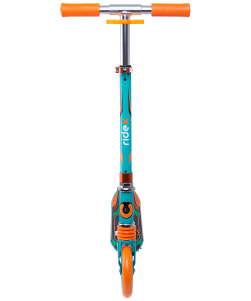 Самокат городской RIDEX Razzle 145 мм, зеленый/оранжевый