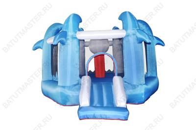 Батут для дачи "Царство дельфинов"  4,0*3,4*2,1м