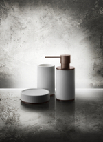 Дозатор Gessi 316, настольный, цвет White/Brass Brushed PVD