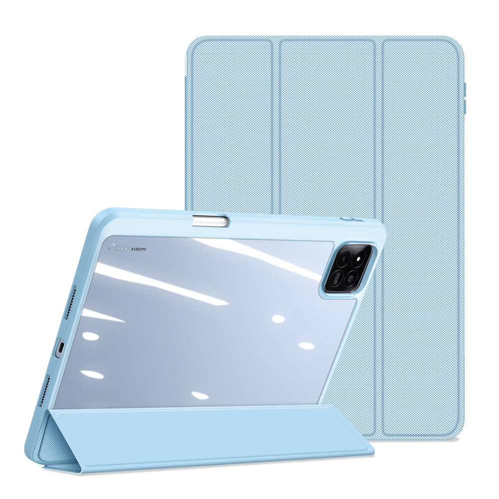 Чехол книжка синего цвета для Xiaomi Pad 8, 8 Pro и Pad 7, 7 Pro, серия Toby Series Case от Dux Ducis