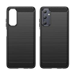 Мягкий чехол с дизайном в стиле карбон для Samsung Galaxy A05S, серия Carbon от Caseport