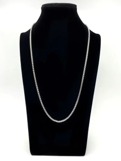 Длинная цепочка тонкого плетения из стали