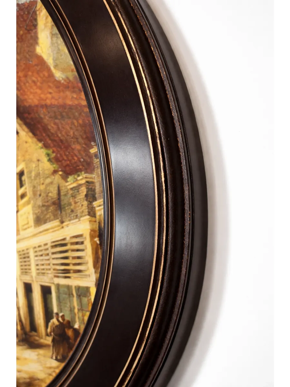 Картина на стену в круглой раме на холсте 47 см