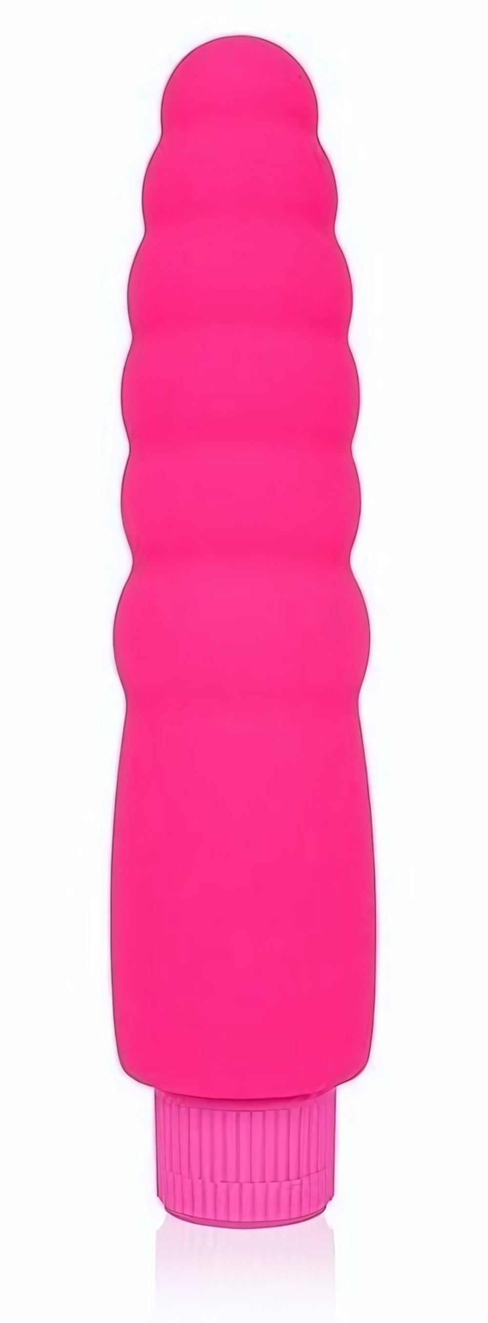 Розовый силиконовый вибратор Cosmo - 15 см. (Цвет: розовый)