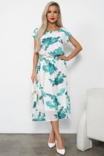 Платье Мерисса (белый/зеленый) Р11-1212/4 Nikol