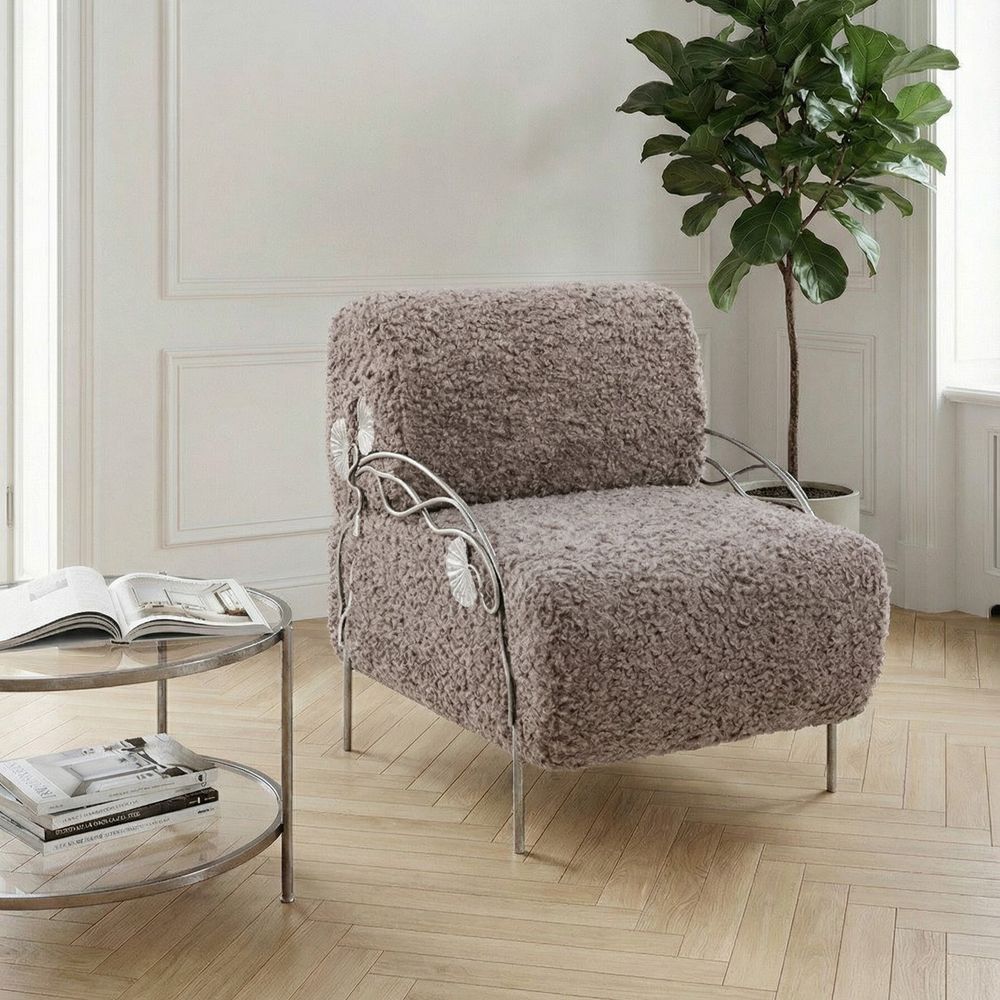 Кресло Нимфея Серый Античное серебро