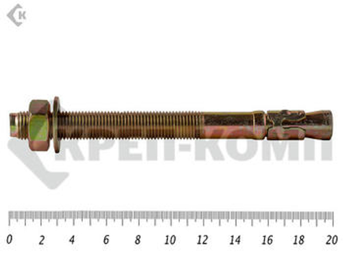 Анкер клиновой, желтый цинк 16х200 (2шт)