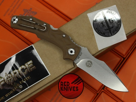 Нож Pohl Force Bravo One Plain Edge - рукоять "Coyote Brown" (коричневый)