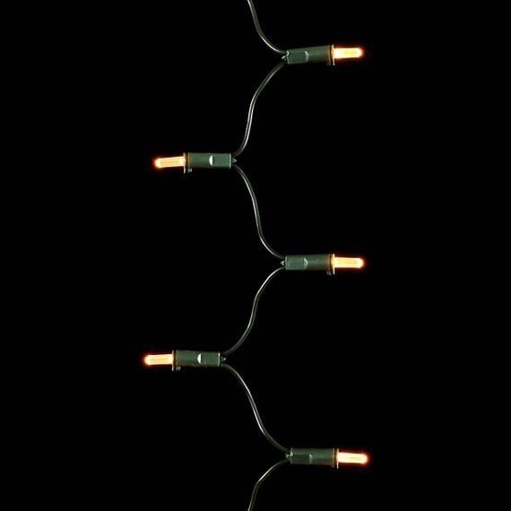 Светодиодная нить Самоцветы 100 теплых белых LED ламп, 10 м., 220В, зеленый провод, Beauty Led (SAM100-13-2WW)