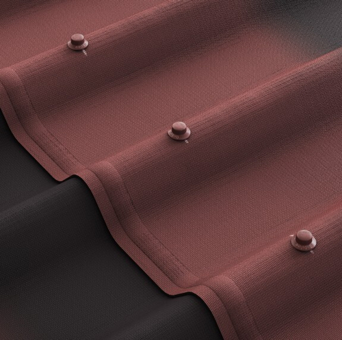 Ондулин  Черепица 0,96х1,95 Красная