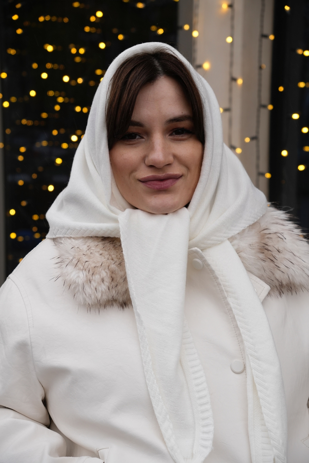 Косынка облегченная молочный