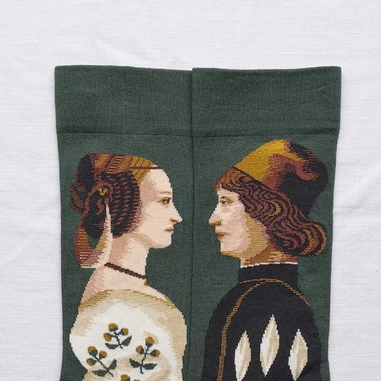 Носки "Мандрагора", по мотивам  комедии Н. Макиавелли, р-р 36-42 (зеленый)