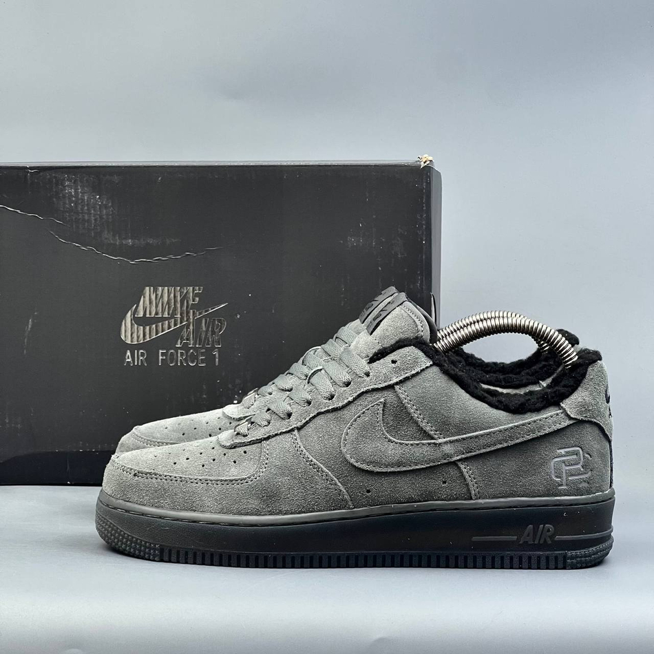 Кроссовки Nike AirForce 1 на меху #386 (сер.)