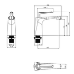 Смеситель для раковины стандартный Grocenberg GB2025MG Матовое золото