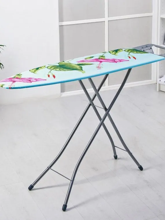 Доска гладильная Nika «Белль Классик 1», 112×34,5 см, два положения высоты 70, 80 см, европодставка, рисунок МИКС