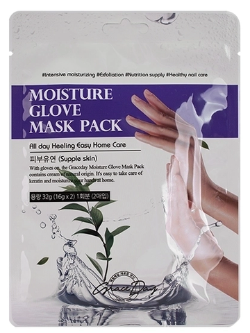 GRACE DAY УВЛАЖНЯЮЩАЯ МАСКА-ПЕРЧАТКИ ДЛЯ РУК MOISTURE GLOVE MASK PACK