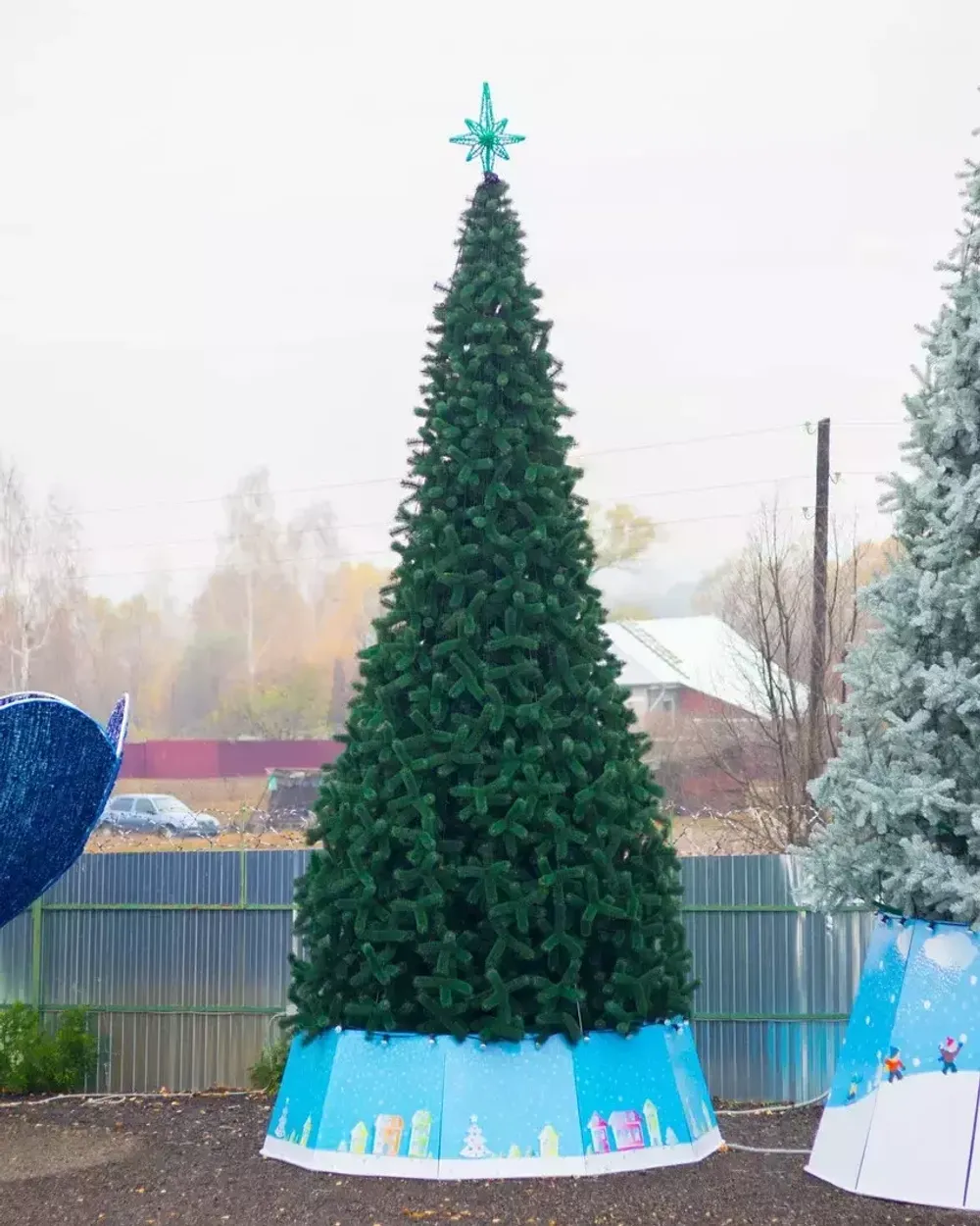 Уличная елка ствольная "Альпийская сосна" (леска) 4 м