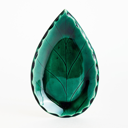 Тарелка-подставка листик, керамика