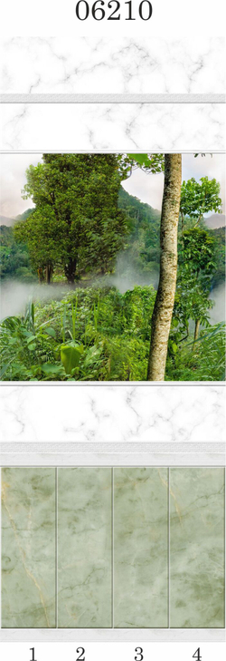 Панель ПВХ фотопечать 3D Panda Тайна природы 2700х250 мм