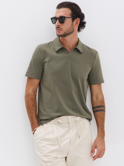 Футболка-поло трикотажная повседневная