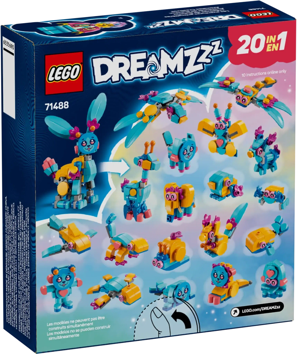 Конструктор LEGO DREAMZzz 71488 Творческие приключения Банча с животными