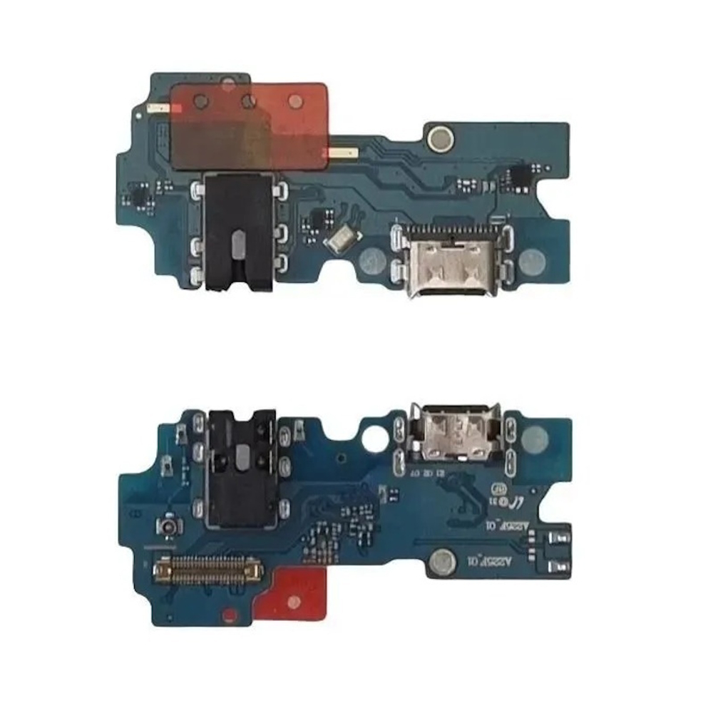 Шлейф для Samsung Galaxy A22 (A225F) плата системный разъем/разъем гарнитуры/микрофон