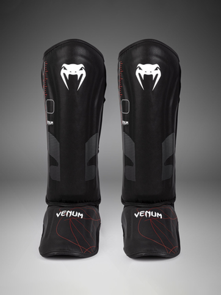 Щитки Venum Tactical XT Black/Fire Red