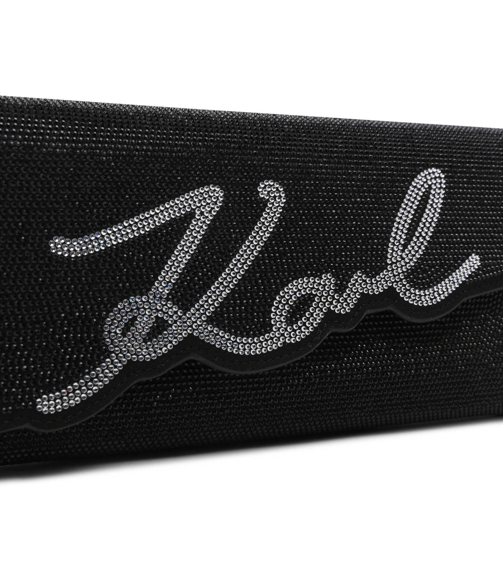 Клатч k/evening signature clutch rhi Karl Lagerfeld - черный(240W3024)