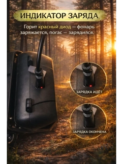 Фонарь налобный светодиодный аккумуляторный