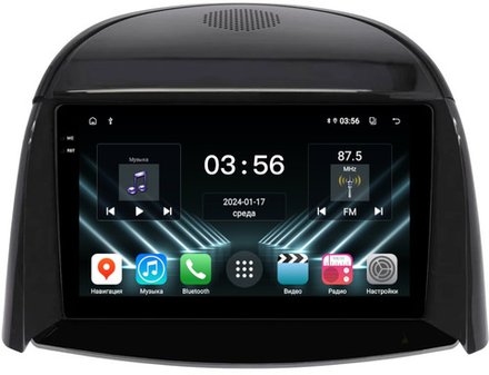 Магнитола для Renault Koleos 1 2008-2016 - FarCar DX329M монитор 9.5" IPS на Android 13, 4+64Гб, CarPlay