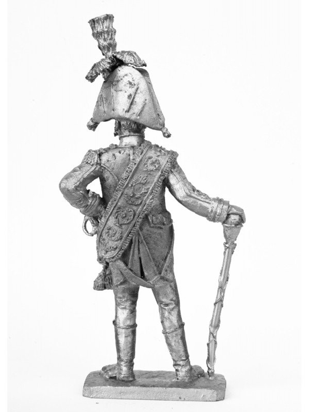 Оловянный солдатик Тамбур мажор испанского гренадерского полка 1806 год