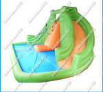 Батут для дачи "В гостях у крокодильчика" 6,9*4*2,8 м