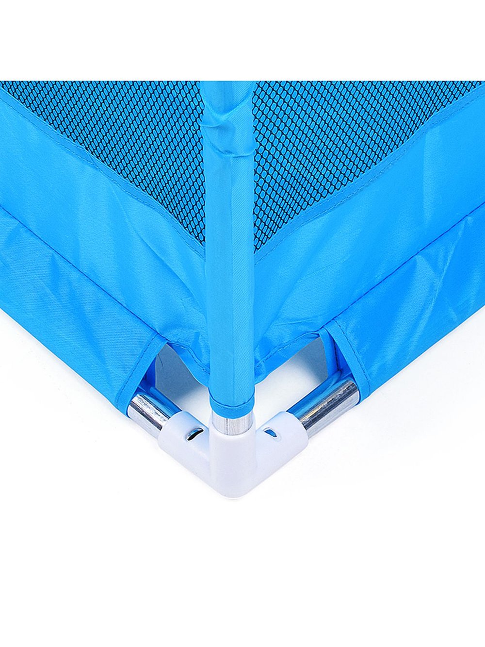 Манеж детский квадратный с баскетбольным кольцом (128*128*65) цвет синий (М10-2)