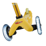 Самокат Mini Micro Deluxe Желтый LED Дисконт Box