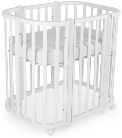 Детская кровать-трансформер Sweet Baby Palermo 5 в 1 с маятником белый/белый