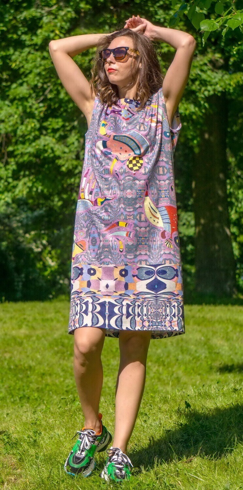 Платье «Абстрактная живопись Кандинского»