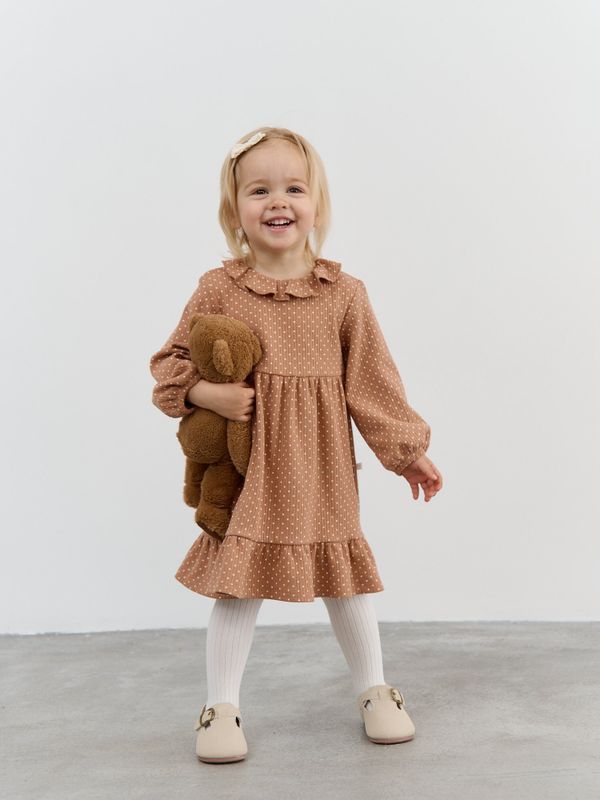 Платье с оборкой 