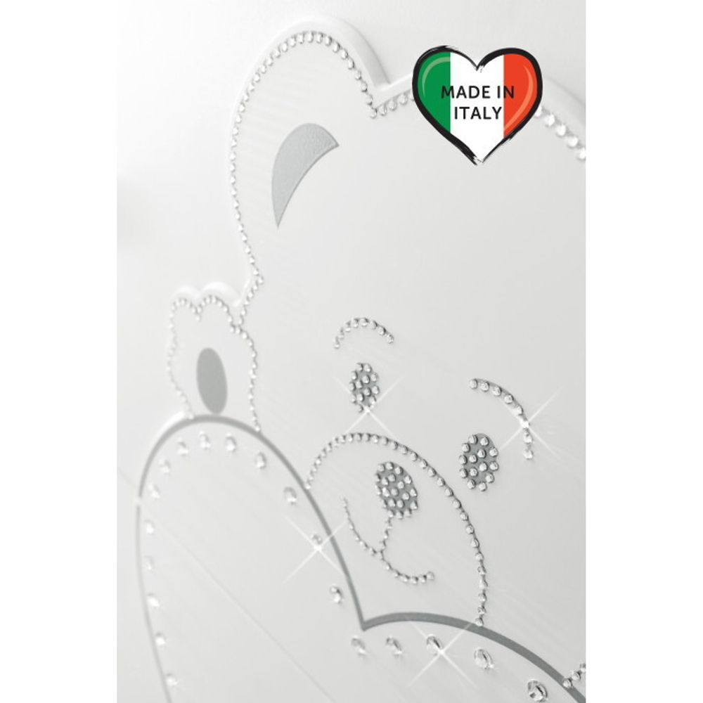 Детская кроватка Erbesi Lulu 125х65 см белый