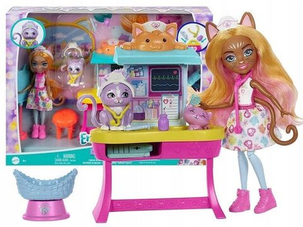 Кукла Enchantimals Mattel - Клиника здоровья Кошки Карлин Кэт HLH22